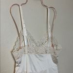 Vintage Lorraine cream satin slip dress with floral lace detail Size‎ Large Photo 7