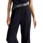 Free People Avery One-Shoulder Black Jumpsuit Size 2 Photo 0