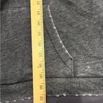 Betsey Johnson  distressed grey hoodie sweatshirt size medium Photo 3