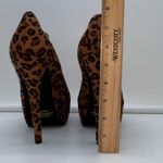 Herstyle Jaslene Leopard Platform Mary‎ Jane Stiletto Shoes Brown Size 7 Photo 3