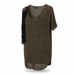 Custo Barcelona  black and gold flecked sweater Photo 3
