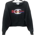 Champion  French Terry Campus Cropped Wide Crewneck Sweatshirt Small Flawless Photo 0
