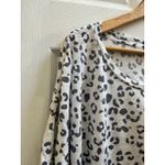 Rails  Roman Snow Leopard Linen Lyocell Tencel Blend Crew Neck Tee Top Size XL Photo 3
