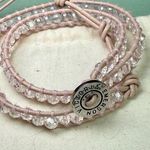 Victoria Emerson Pink and White Wrap Bracelet Photo 0