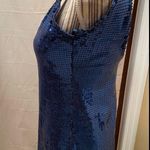 Urban Outfitters Behavior Blue Sequin Sleeveless Tunic Tank Top size Medium Photo 1
