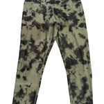 Evolution and creation  Watercolor Capri Leggings in Green/Black, Size L Photo 0