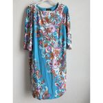 Bob Mackie Wearable Art Paisley Floral Midi Dress Women’s Size L Colorful Artsy Photo 1