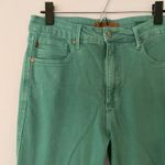 Judy Blue  Teal Green Garment Dyed Bootcut Frayed Jeans Women's size 11 / 30 Photo 2