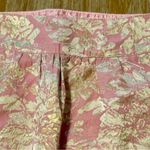 Twenty One Pink & Gold Metallic Embroidered Skirt Photo 2