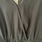 ASTR Black Romper S Lined Sleeveless Ruffle Hem Faux Wrap Wide Leg Plunge V Photo 2