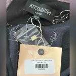 Kittenish ‎ Napa Black Printed Mini Dress Photo 4