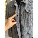 Talbots Railroad Stripe Utility Jacket 10 layered preppy coastal boho minimalist Photo 2