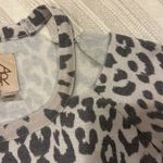 Chaser Women’s Animal Print Open Shoulder Sweatshirt Photo 3