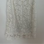 Lulus Lulu’s White Lace Detailed Midi Dress Bodycon Size Medium bridal Prom Photo 11