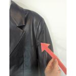 ZARA  Black Blazer Jacket Women's Small Vegan Leather Punk Bikercore Outdoor NWOT Photo 4