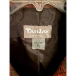 TanJay Petites Women's Textured Brocade Blazer Jacket Orange Brown 6P 6 Photo 2