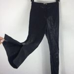 Jason Wu Black Vegan Leather Split Hem Trouser Pants Small Photo 12