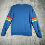 Disney ‎ Shirt Womens Small Blue Rainbow Sweatshirt Disneyland Photo 2