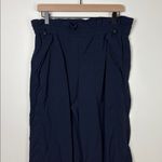 Athleta  Trekkie High Rise Parachute Pants Women’s Size 10 Navy Blue Nylon Hiking Photo 3