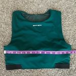 Sweaty Betty Power Zip Back Crop Top - Forest Green (Size M) Photo 2