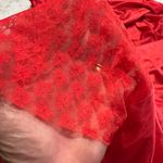 Vintage Undercover Wear Red Nylon‎ Lingerie Dress Babydoll Slip Nightie Photo 4