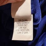 St. John Women's Blue Side Panel Satin Trim Pants Pull On Size Small Lightweight Photo 3