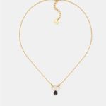 Christian Dior PETIT CD NECKLACE Gold-Finish Metal and a Black Resin Pearl Photo 1