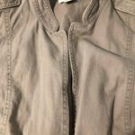 Loft tan brown light weight jacket 100% cotton women size medium outdoor spring Photo 10