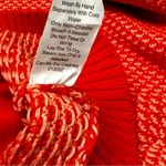 CAbi  Orange Knit Zip Up Cardigan Sweater Women’s Sz M 3/4 Sleeve Cozy Warm Sweet Photo 6