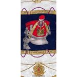 Stunning Silk Grand Uniform Style‎ Scarf hand rolled edges Blue Photo 8