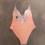 LA Hearts LA Heart Peach One Piece Swimsuit Photo 6