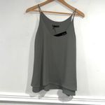 Krisa  Revolve blouse double shirt top XS NEW moss green polyester Photo 2