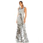Mac Duggal 5959 Sleeveless Disc Sequin Gown Dress Photo 2