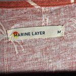 Marine layer  Emlyn Midi Wrap Dress Hemp Blend Palm Print Bruschetta Sz M Coastal Photo 6