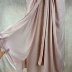 Diane Von Furstenberg Women's Pink Satin Sleeveless Dress Size 6 Photo 2