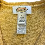 Talbots  Vintage Sweater Vest Yellow Floral Leaf Fall Embroidered Womens Small Photo 5
