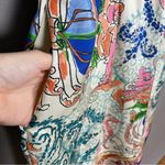 Anthropologie Collette Dinningan Dress Tied Acionna Silk Size 12 V-Neck Eclectic Photo 13