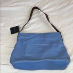 PRAGUE Blue Slouchy Shoulder Bag with Leather Strap Blue Photo 2