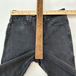Madewell Stovepipe Jeans Women 29 Black Wash High Rise Raw Hem Denim StraighEg Photo 13