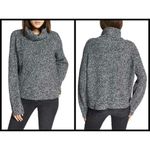 Sanctuary ππ Cozy Roll Neck Marled Knit Sweater Heather Black Small S NW Photo 3