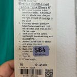 Lululemon  Everlux Short-Lined Tennis Tank Top Dress 6" Maldives Green Size 10 Photo 5