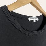 Cotton Citizen Standard Black Distressed Crewneck Long Sleeve T-Shirt Size M Photo 4