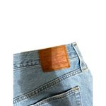 Levi's Levi 501 High rise‎ light wash distressed denim shorts size W 31 Photo 6