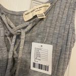 Urban Outfitters Project Social T Lace-Up Ribbed Grey Tank Top Photo 1