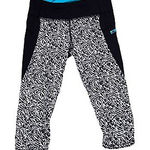 Lululemon‎ Womens Yoga Capri Leggings Pants Size 6 Black White Geometric 28X18 Photo 0