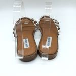 Steve Madden Womens Lodell Sandals Slides Studded Faux Leather Brown 7 Photo 4