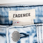 L'Agence Margot High Rise Skinny Cotton Stretch Denim Jeans Celestial Bleached Photo 1