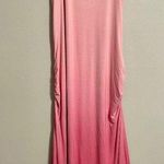 Med Pink Ombre Maxi Dress Photo 0