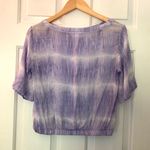 Bella Dahl  Lavender Tie-Dye Short Sleeve Lightweight Top Photo 2