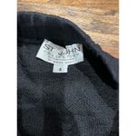 St. John  Collection Black Knit Santana Floral Pencil Skirt Size 4 Photo 2